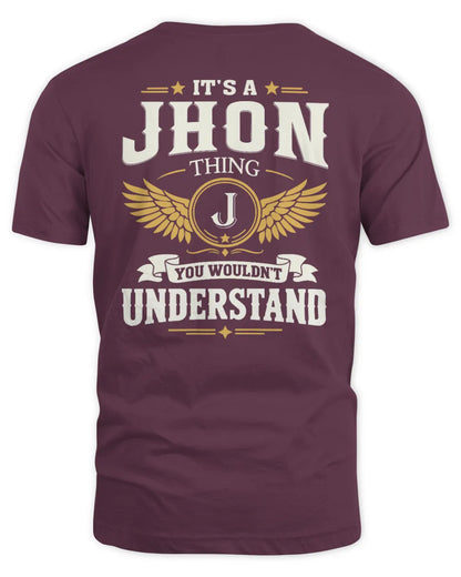 JHON KT06-M008 It’s a [NAME] Thing – You Wouldn’t Understand | Personalized Vintage T-Shirt - Unisex Standard T-Shirt - Maroon