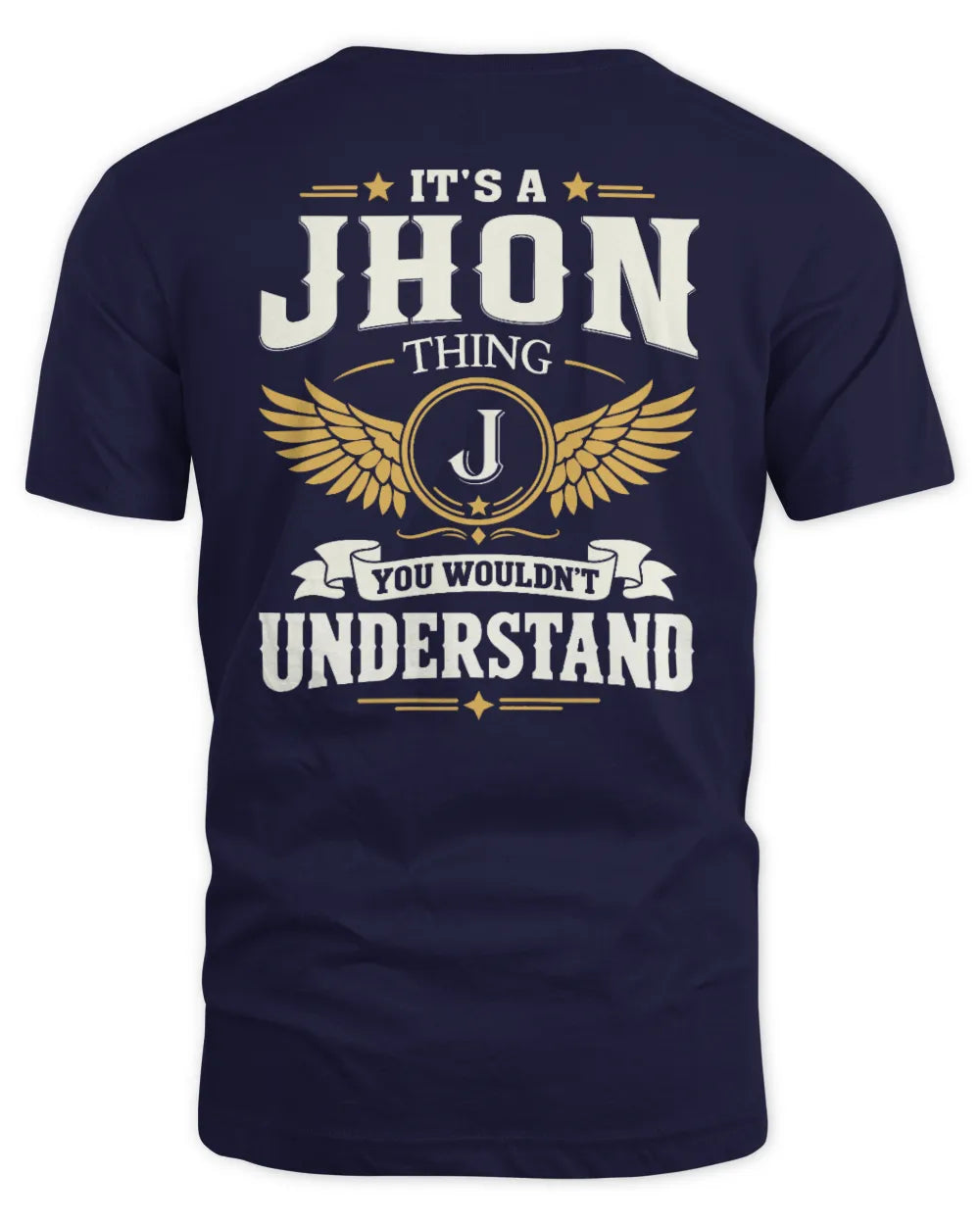 JHON KT06-M008 It’s a [NAME] Thing – You Wouldn’t Understand | Personalized Vintage T-Shirt - Unisex Standard T-Shirt - Navy