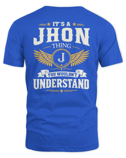 JHON KT06-M008 It’s a [NAME] Thing – You Wouldn’t Understand | Personalized Vintage T-Shirt - Unisex Standard T-Shirt - Royal