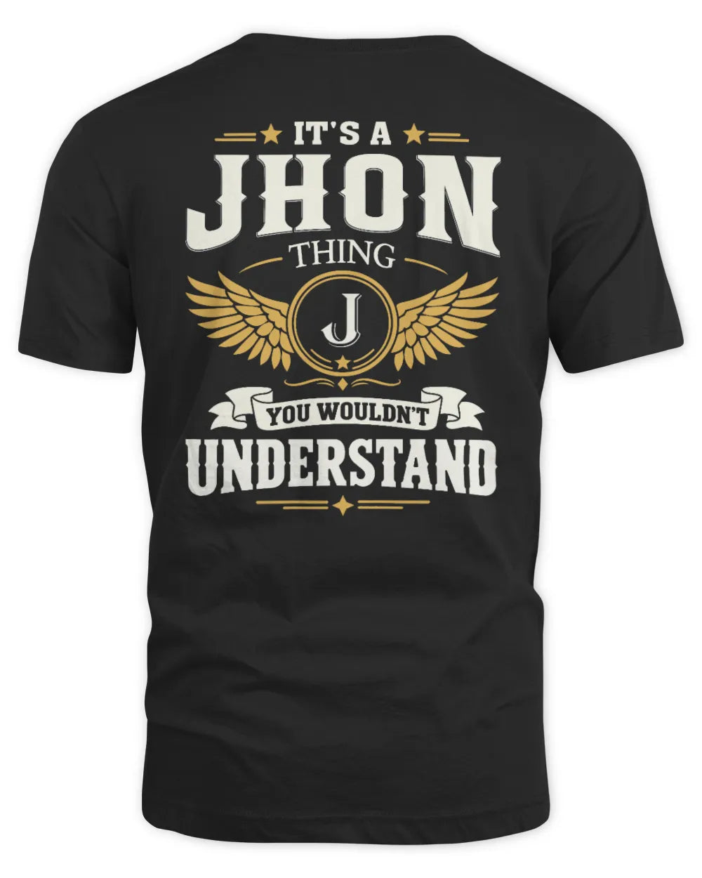 JHON KT06-M008 It’s a [NAME] Thing – You Wouldn’t Understand | Personalized Vintage T-Shirt - Unisex Standard T-Shirt - Black