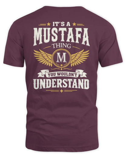 MUSTAFA KT06-M008 It’s a [NAME] Thing – You Wouldn’t Understand | Personalized Vintage T-Shirt - Unisex Standard T-Shirt - Maroon