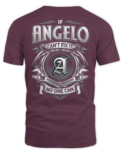 ANGELO AP81-K4-626 - Personalized Ahmed Quote Apparel “If Ahmed Can't Fix It, No One Can” - Unisex Standard T-Shirt - Maroon