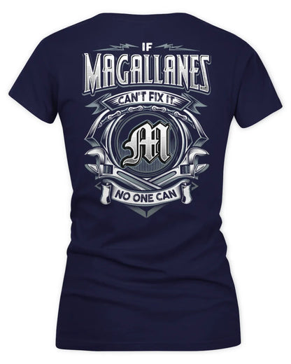 MAGALLANES AP81-K4-626 - Personalized Ahmed Quote Apparel “If Ahmed Can't Fix It, No One Can” - Women's V-Neck T-Shirt - Navy