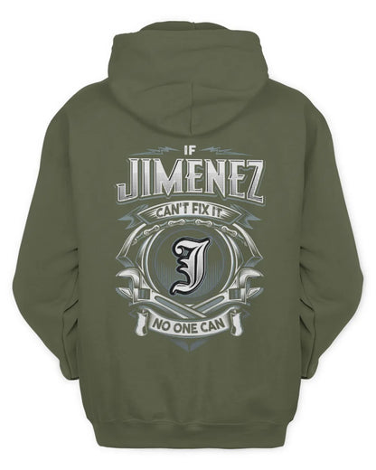 JIMENEZ AP81-K4-626 - Personalized Ahmed Quote Apparel “If Ahmed Can't Fix It, No One Can” - Unisex Hoodie - Military Green
