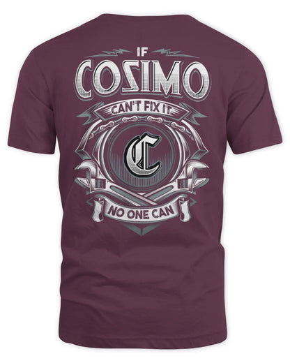 COSIMO AP81-K4-626 - Personalized Ahmed Quote Apparel “If Ahmed Can't Fix It, No One Can” - Unisex Standard T-Shirt - Maroon