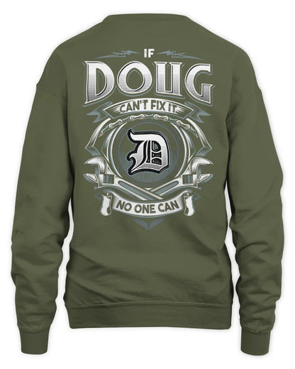 DOUG AP81-K4-626 - Personalized Ahmed Quote Apparel “If Ahmed Can't Fix It, No One Can” - Unisex Sweatshirt - Military Green