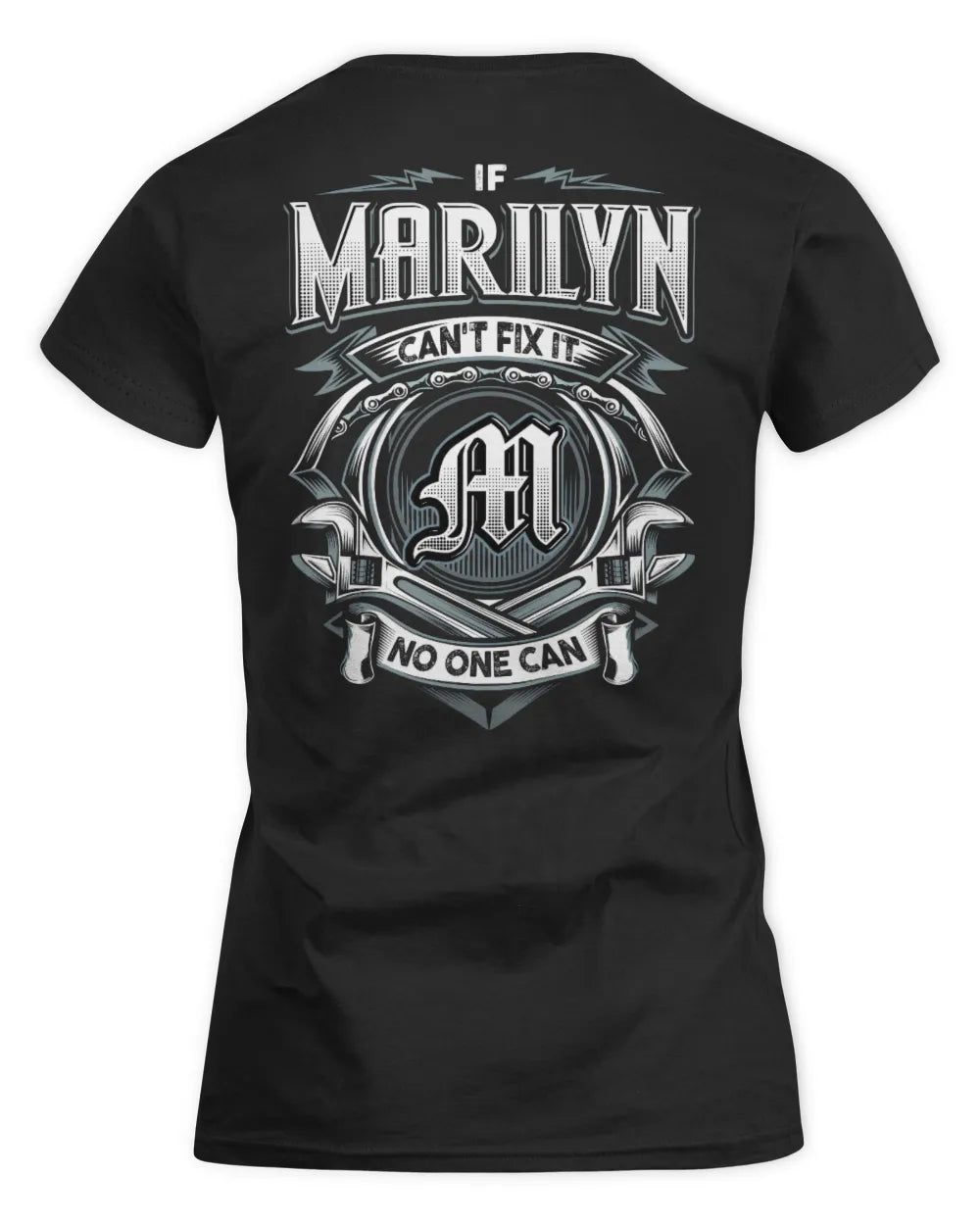 MARILYN AP81-K4-626 - Personalized Ahmed Quote Apparel “If Ahmed Can't Fix It, No One Can” - Women's Standard T-Shirt - Black