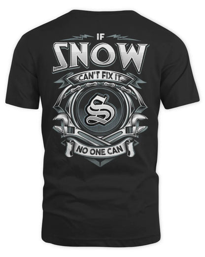 SNOW AP81-K4-626 - Personalized Ahmed Quote Apparel “If Ahmed Can't Fix It, No One Can” - Unisex Standard T-Shirt - Black