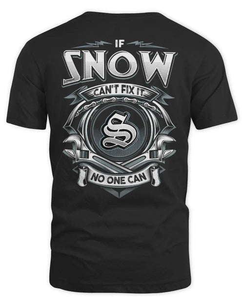 SNOW AP81-K4-626 - Personalized Ahmed Quote Apparel “If Ahmed Can't Fix It, No One Can” - Unisex Standard T-Shirt - Black