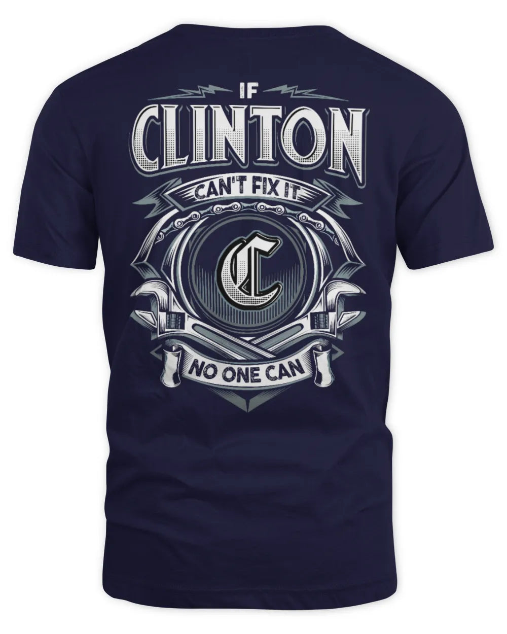 CLINTON AP81-K4-626 - Personalized Ahmed Quote Apparel “If Ahmed Can't Fix It, No One Can” - Unisex Standard T-Shirt - Navy