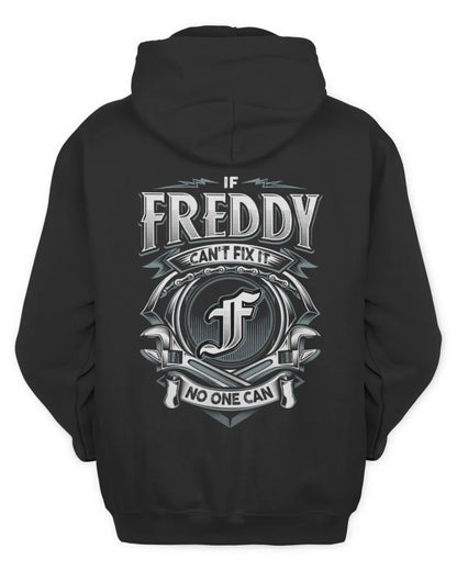 FREDDY AP81-K4-626 - Personalized Ahmed Quote Apparel “If Ahmed Can't Fix It, No One Can” - Unisex Hoodie - Black