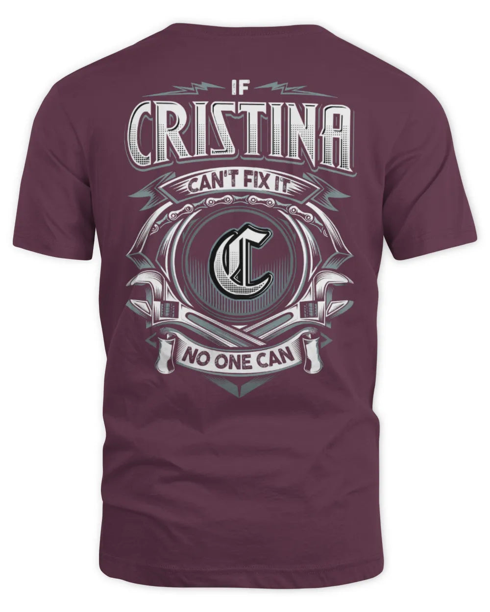 CRISTINA AP81-K4-626 - Personalized Ahmed Quote Apparel “If Ahmed Can't Fix It, No One Can” - Unisex Standard T-Shirt - Maroon