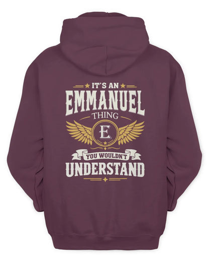 EMMANUEL KT06-M008 It’s a [NAME] Thing – You Wouldn’t Understand | Personalized Vintage T-Shirt - Unisex Hoodie - Maroon