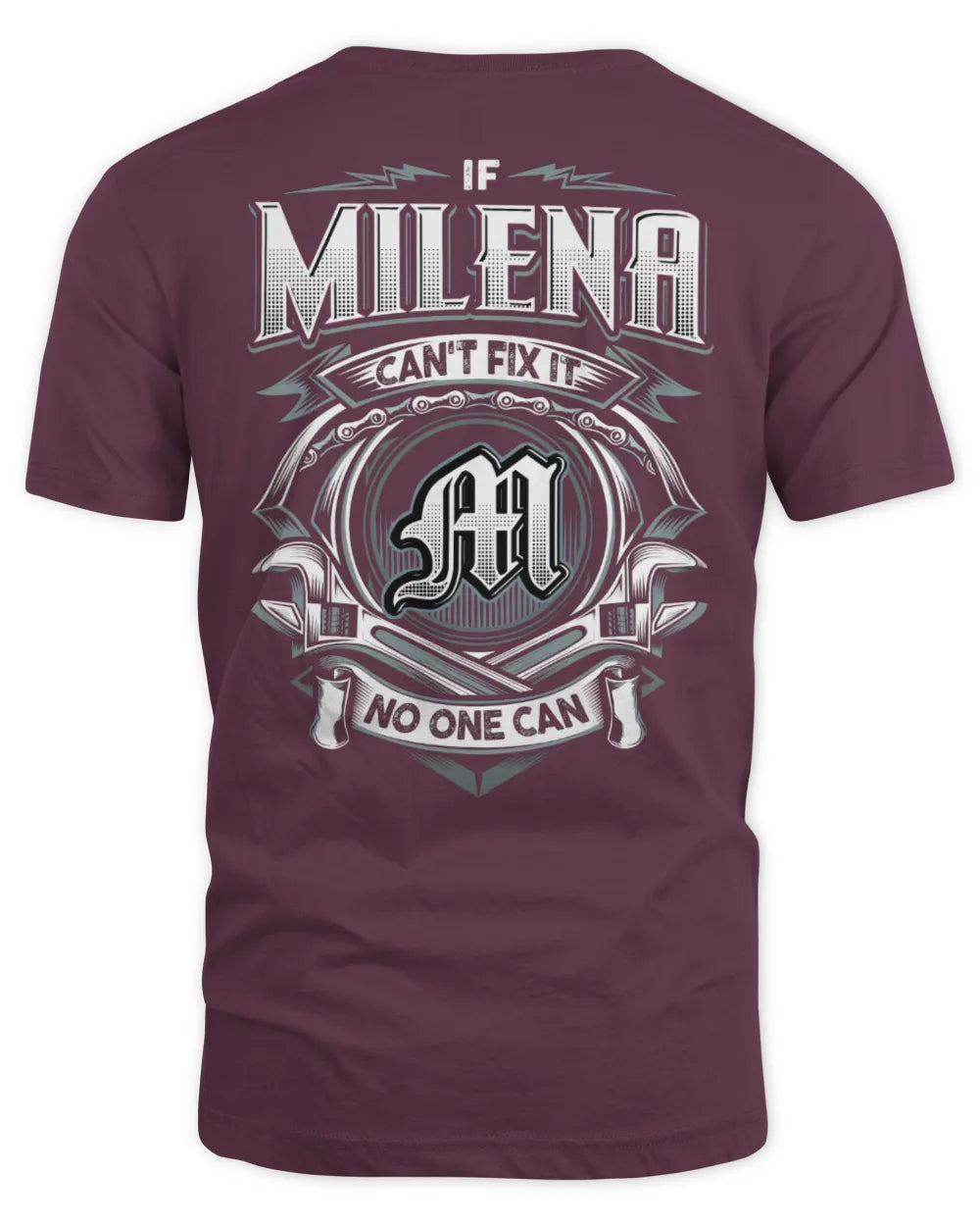 MILENA AP81-K4-626 - Personalized Ahmed Quote Apparel “If Ahmed Can't Fix It, No One Can” - Unisex Standard T-Shirt - Maroon
