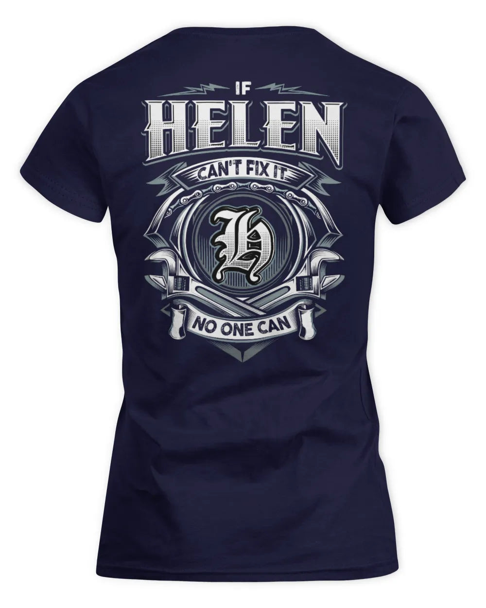 HELEN AP81-K4-626 - Personalized Ahmed Quote Apparel “If Ahmed Can't Fix It, No One Can” - Women's Standard T-Shirt - Navy