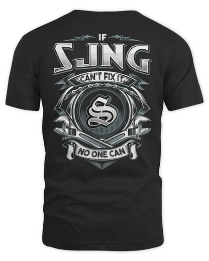 SJNG AP81-K4-626 - Personalized Ahmed Quote Apparel “If Ahmed Can't Fix It, No One Can” - Unisex Standard T-Shirt - Black