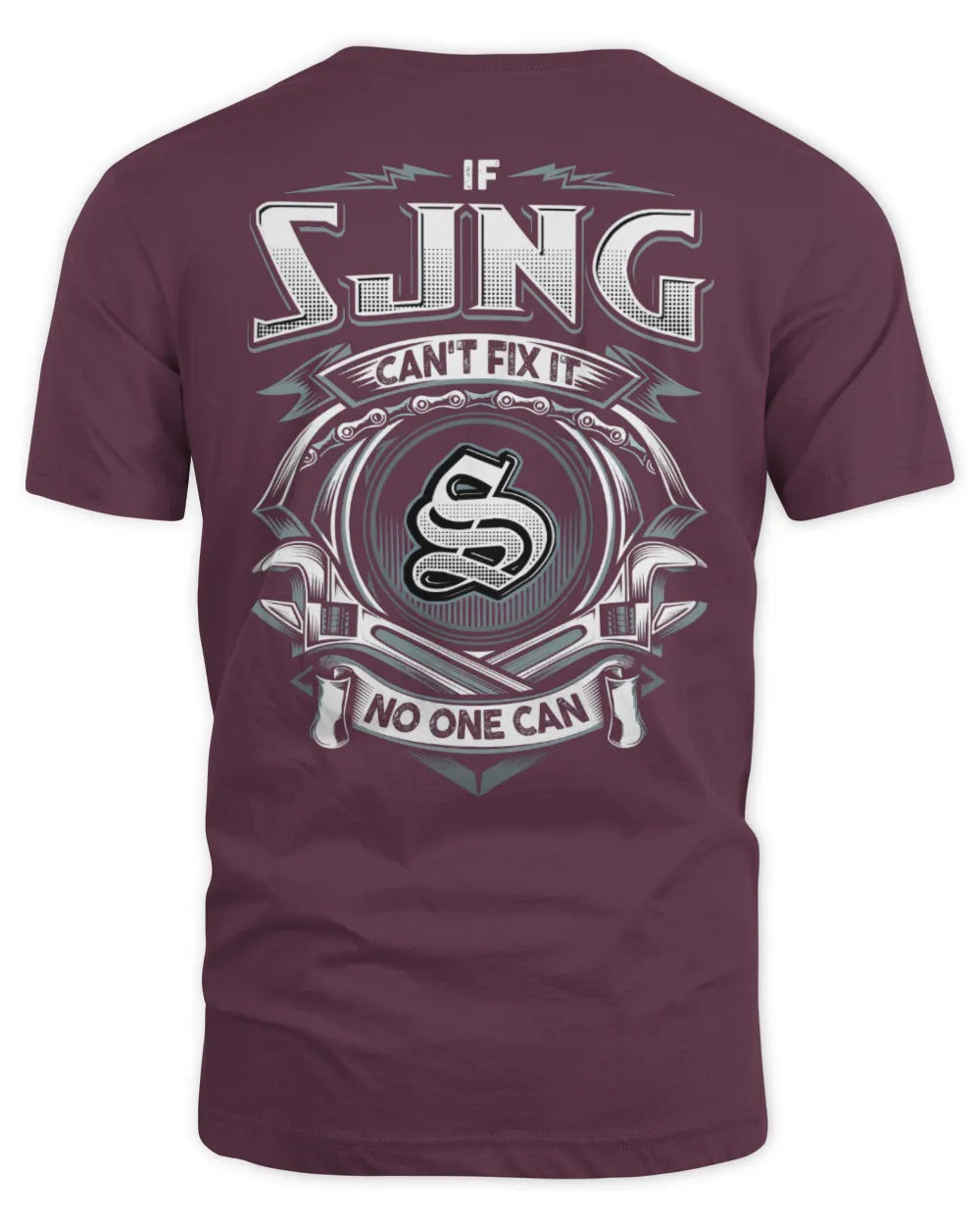 SJNG AP81-K4-626 - Personalized Ahmed Quote Apparel “If Ahmed Can't Fix It, No One Can” - Unisex Standard T-Shirt - Maroon