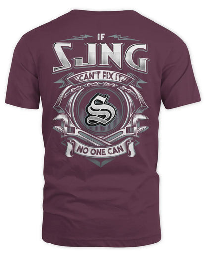 SJNG AP81-K4-626 - Personalized Ahmed Quote Apparel “If Ahmed Can't Fix It, No One Can” - Unisex Standard T-Shirt - Maroon
