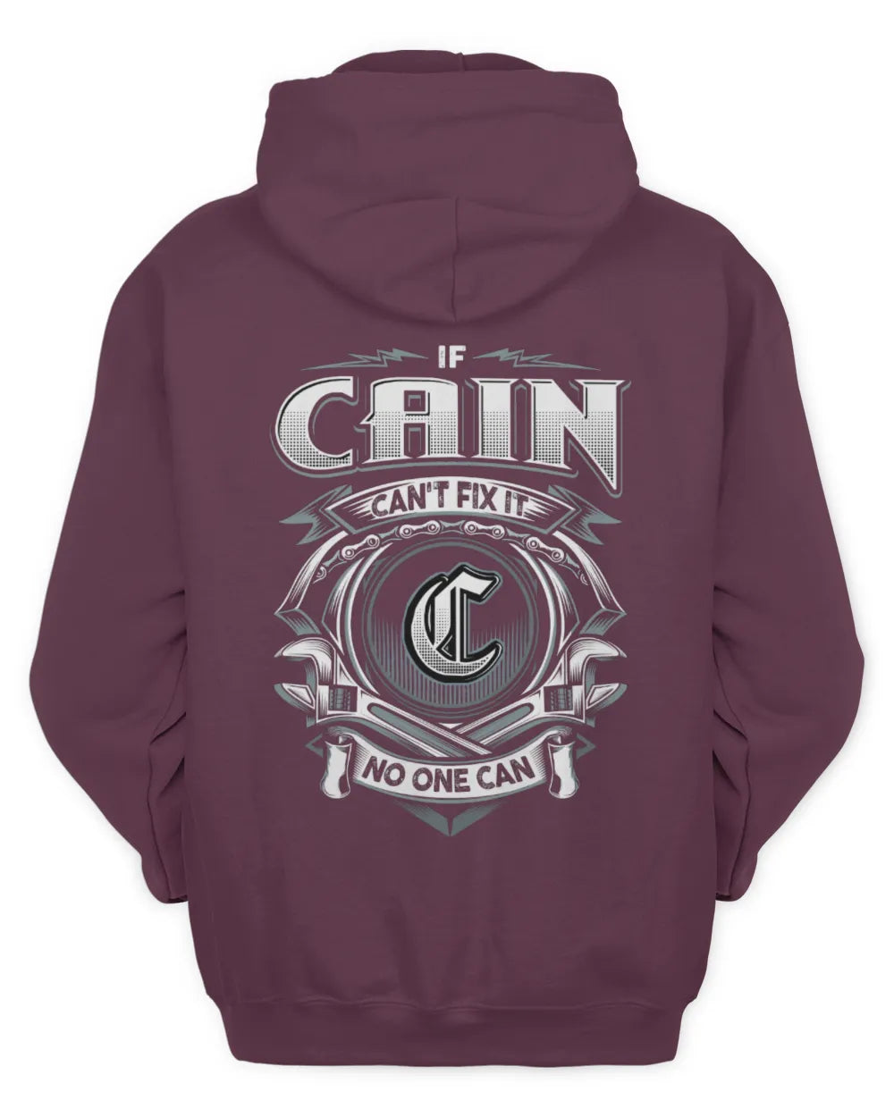 CAIN AP81-K4-626 - Personalized Ahmed Quote Apparel “If Ahmed Can't Fix It, No One Can” - Unisex Hoodie - Maroon