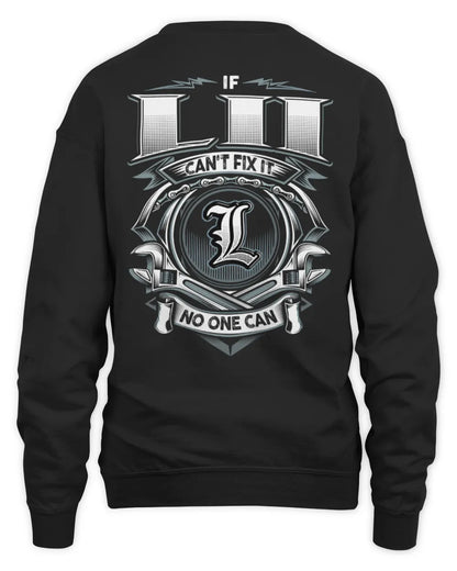 LII AP81-K4-626 - Personalized Ahmed Quote Apparel “If Ahmed Can't Fix It, No One Can” - Unisex Sweatshirt - Black