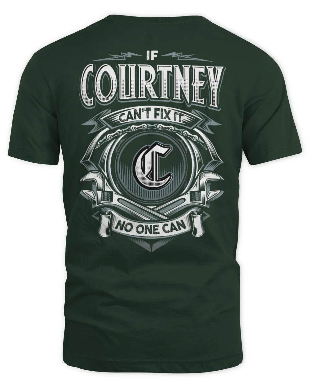 COURTNEY AP81-K4-626 - Personalized Ahmed Quote Apparel “If Ahmed Can't Fix It, No One Can” - Unisex Standard T-Shirt - Forest Green