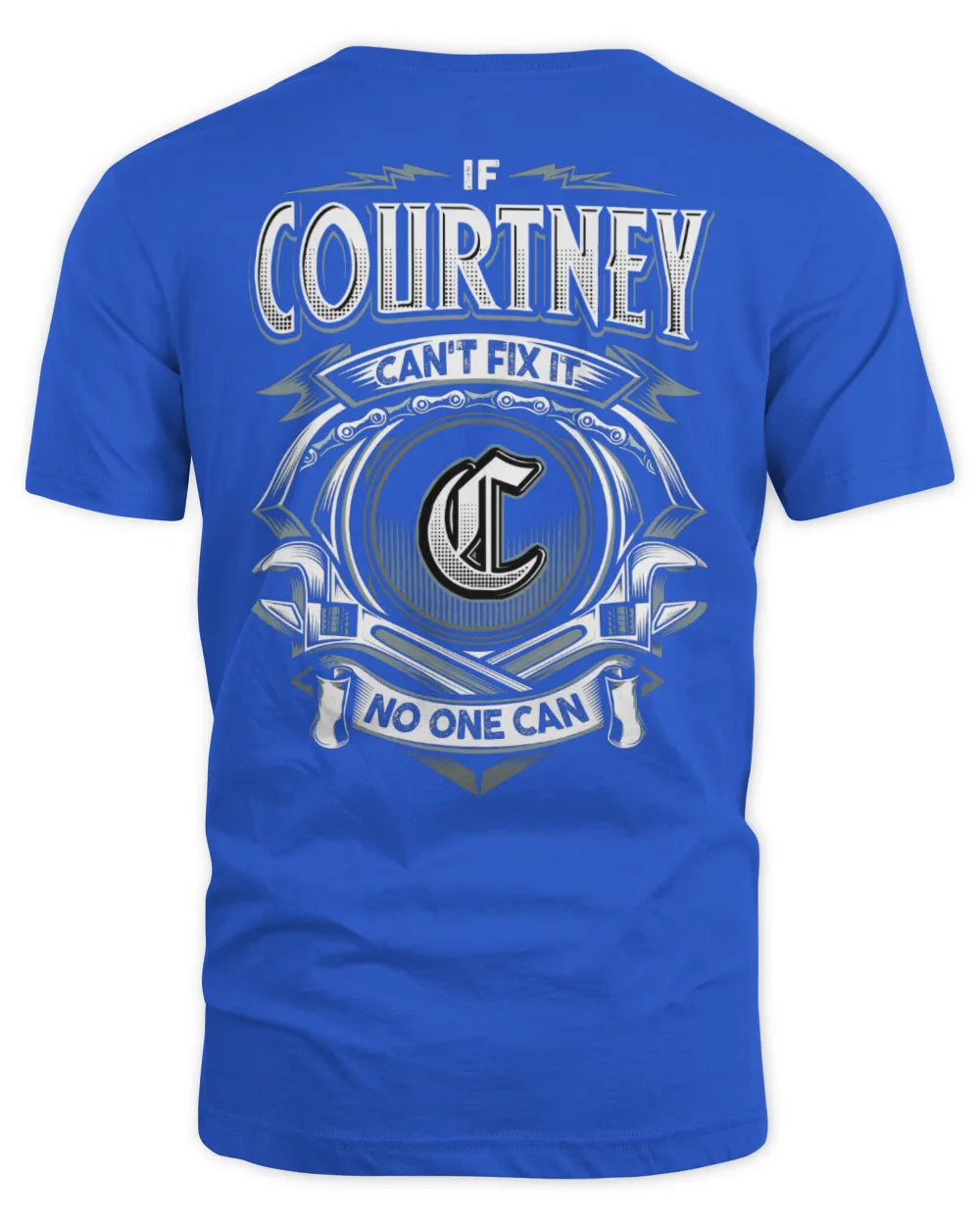 COURTNEY AP81-K4-626 - Personalized Ahmed Quote Apparel “If Ahmed Can't Fix It, No One Can” - Unisex Standard T-Shirt - Royal
