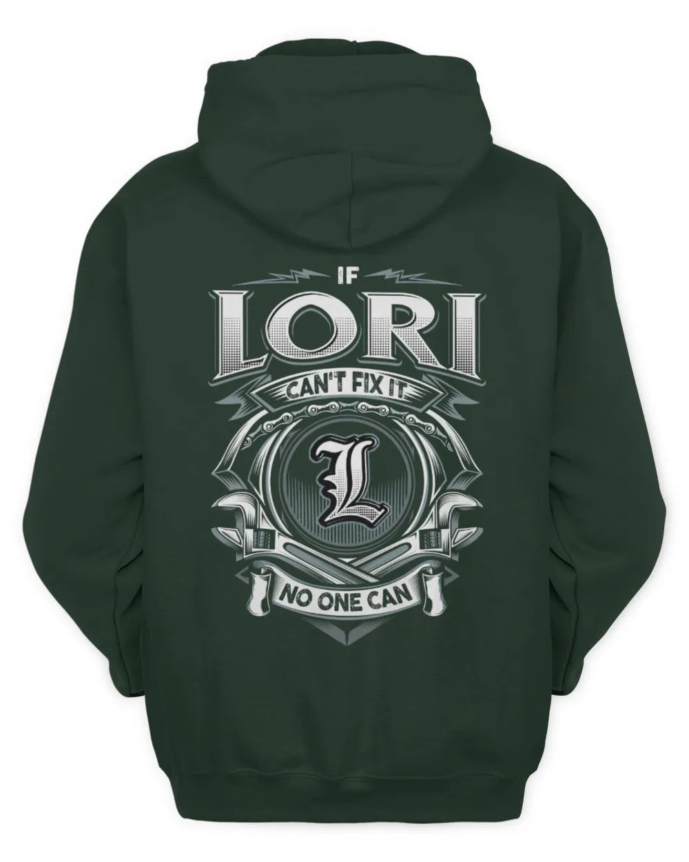 LORI AP81-K4-626 - Personalized Ahmed Quote Apparel “If Ahmed Can't Fix It, No One Can” - Unisex Hoodie - Forest Green