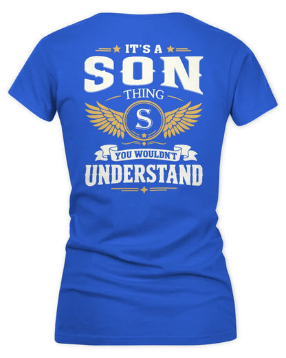SON KT06-M008 It’s a [NAME] Thing – You Wouldn’t Understand | Personalized Vintage T-Shirt - Women's V-Neck T-Shirt - Royal