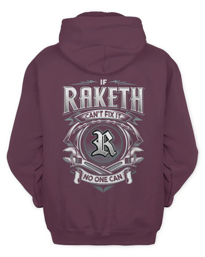 RAKETH AP81-K4-626 - Personalized Ahmed Quote Apparel “If Ahmed Can't Fix It, No One Can” - Unisex Hoodie - Maroon