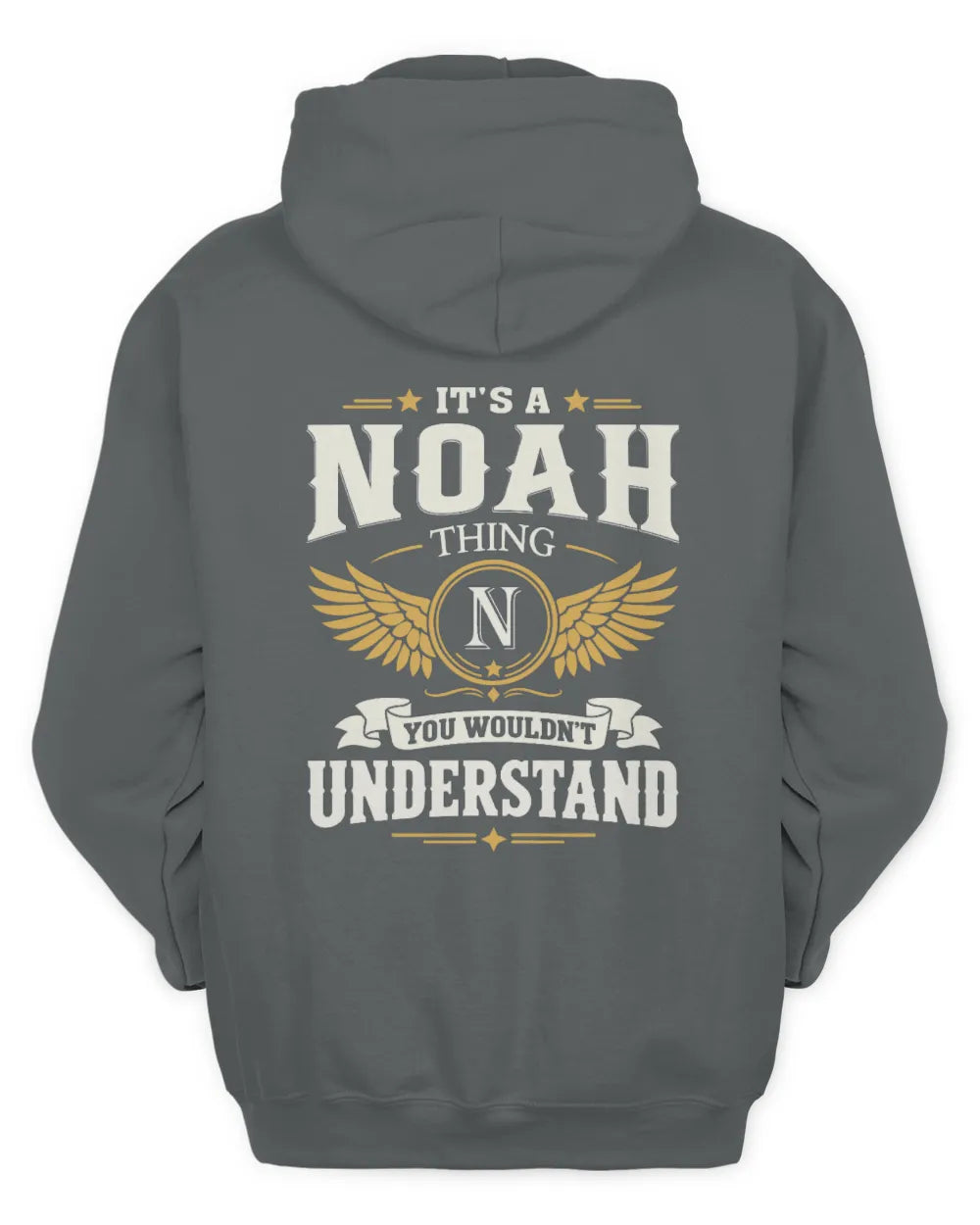 NOAH KT06-M008 It’s a [NAME] Thing – You Wouldn’t Understand | Personalized Vintage T-Shirt - Unisex Hoodie - Charcoal