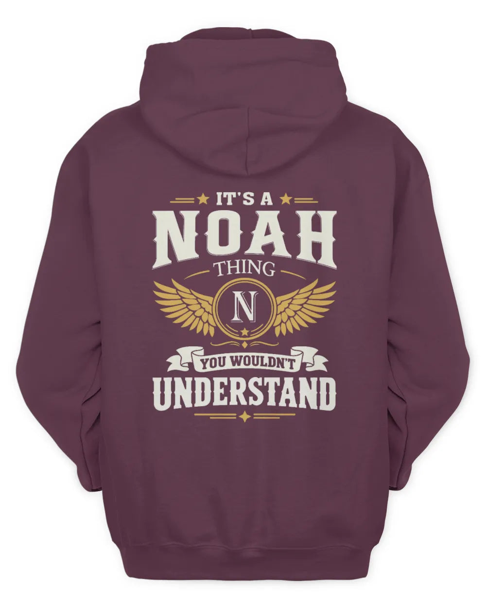 NOAH KT06-M008 It’s a [NAME] Thing – You Wouldn’t Understand | Personalized Vintage T-Shirt - Unisex Hoodie - Maroon