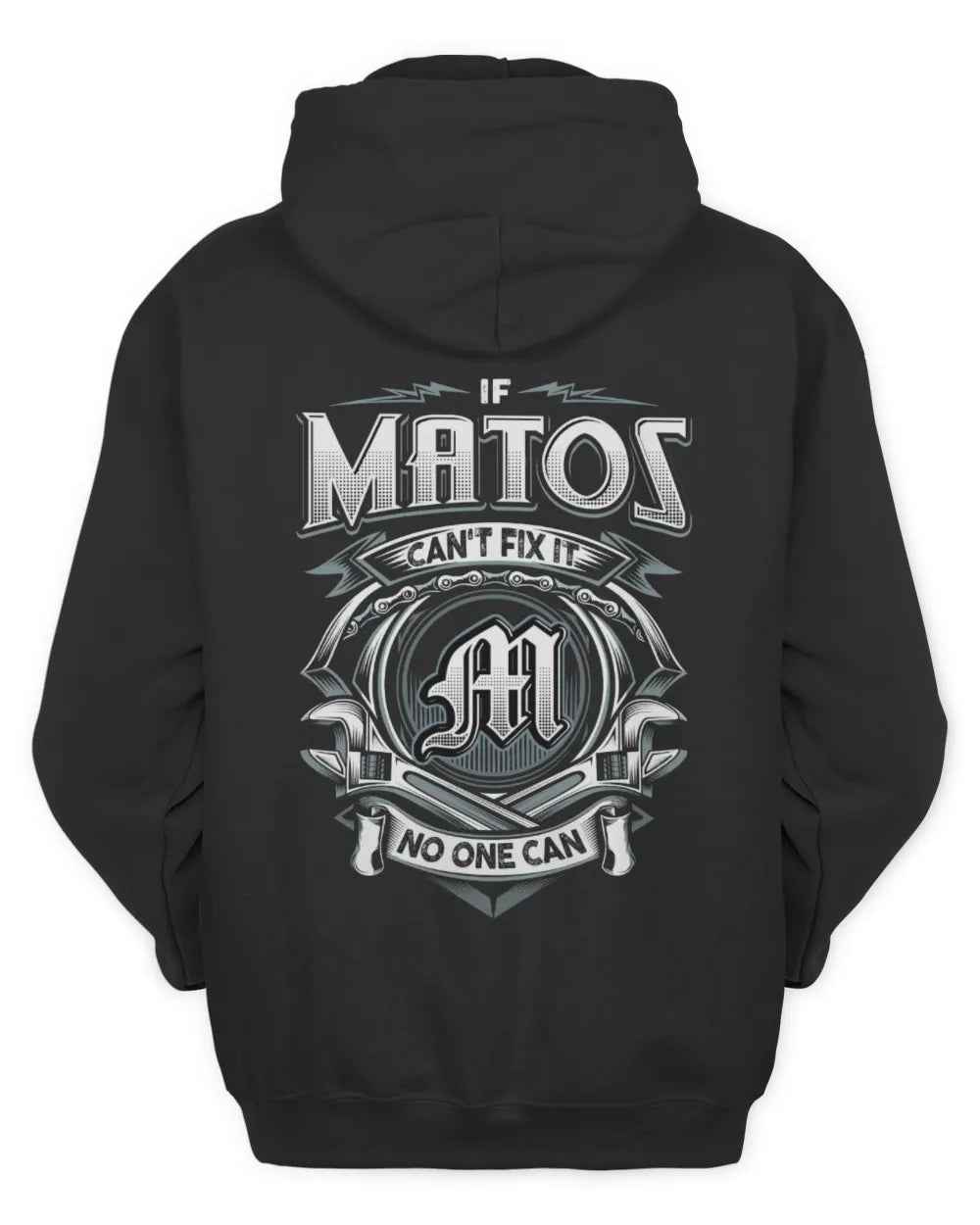 MATOS AP81-K4-626 - Personalized Ahmed Quote Apparel “If Ahmed Can't Fix It, No One Can” - Unisex Hoodie - Black