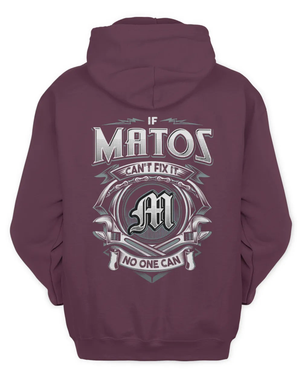MATOS AP81-K4-626 - Personalized Ahmed Quote Apparel “If Ahmed Can't Fix It, No One Can” - Unisex Hoodie - Maroon