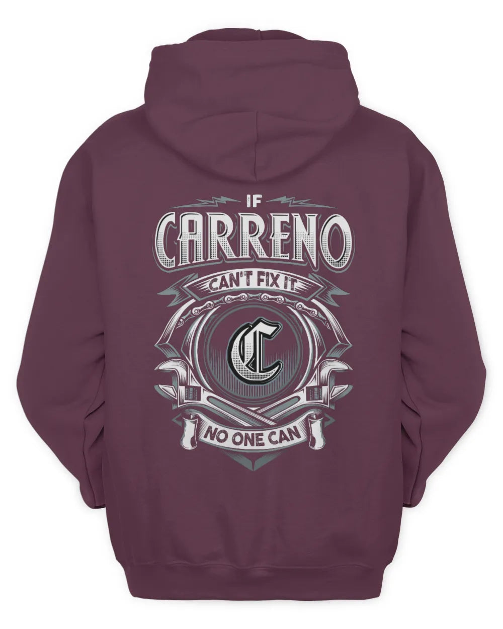 CARRENO AP81-K4-626 - Personalized Ahmed Quote Apparel “If Ahmed Can't Fix It, No One Can” - Unisex Hoodie - Maroon