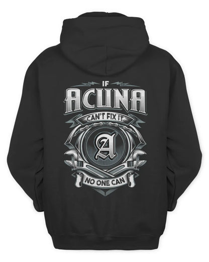 ACUNA AP81-K4-626 - Personalized Ahmed Quote Apparel “If Ahmed Can't Fix It, No One Can” - Unisex Hoodie - Black