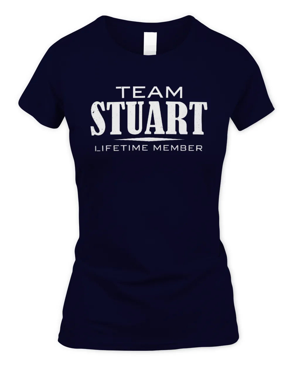 STUART BL62-K4-128 - Personalized “Team NAME Lifetime Member” - Women's Standard T-Shirt - Navy