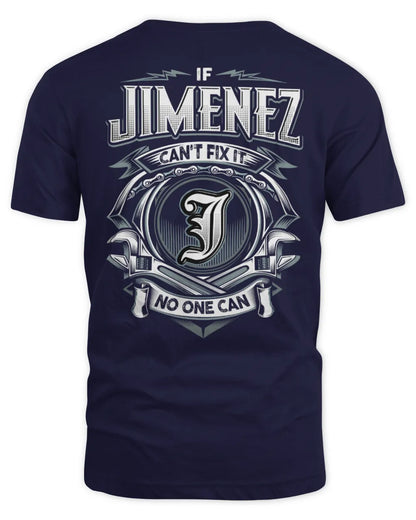 JIMENEZ AP81-K4-626 - Personalized Ahmed Quote Apparel “If Ahmed Can't Fix It, No One Can” - Unisex Standard T-Shirt - Navy