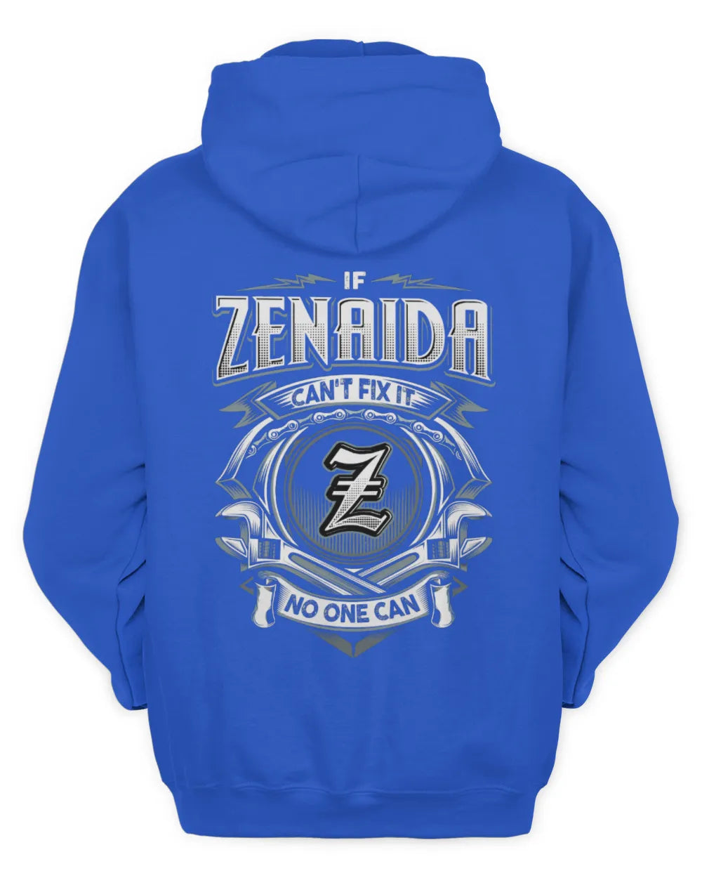 ZENAIDA AP81-K4-626 - Personalized Ahmed Quote Apparel “If Ahmed Can't Fix It, No One Can” - Unisex Hoodie - Royal