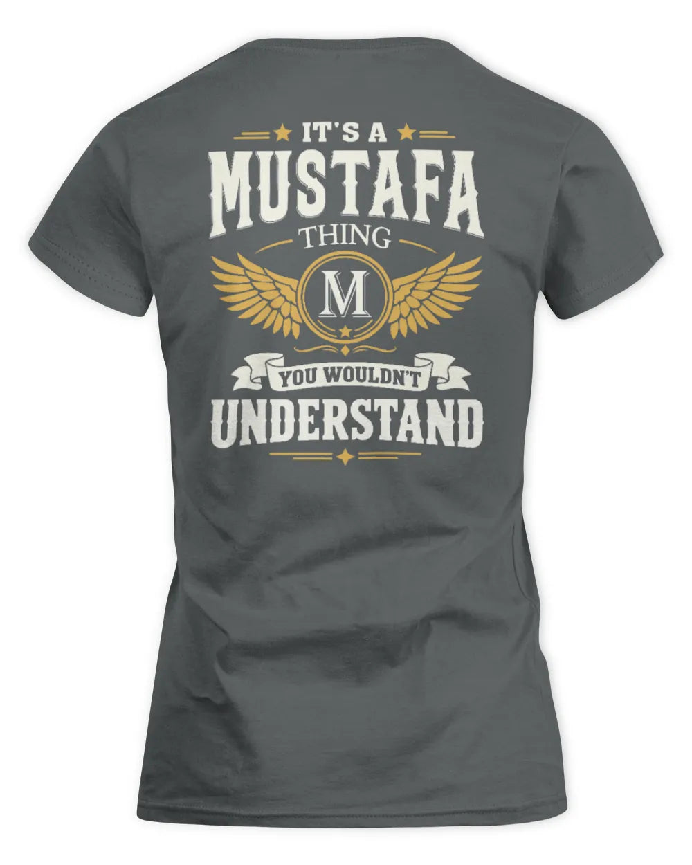 MUSTAFA KT06-M008 It’s a [NAME] Thing – You Wouldn’t Understand | Personalized Vintage T-Shirt - Women's Standard T-Shirt - Charcoal