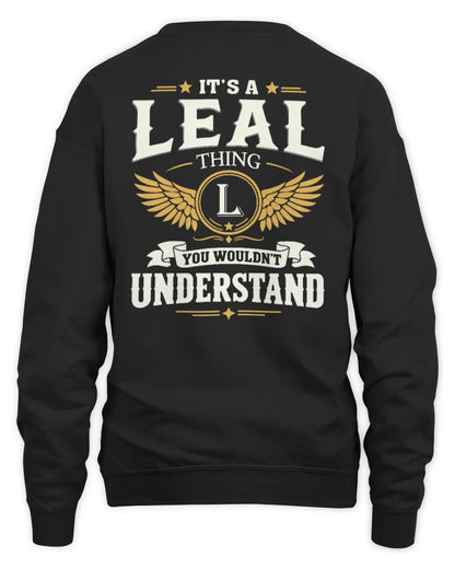 LEAL KT06-M008 It’s a [NAME] Thing – You Wouldn’t Understand | Personalized Vintage T-Shirt - Unisex Sweatshirt - Black