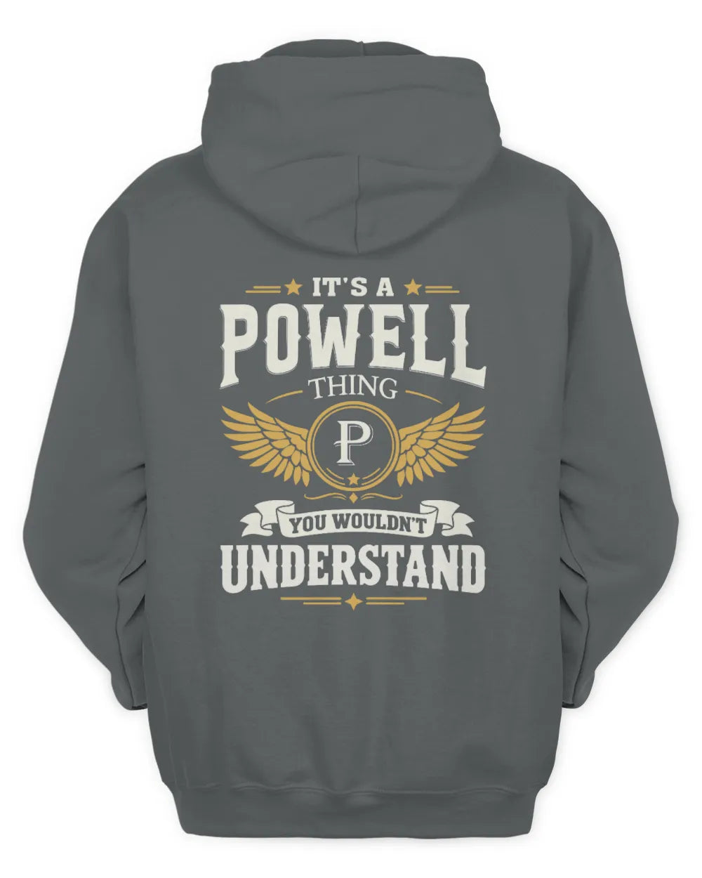 POWELL KT06-M008 It’s a [NAME] Thing – You Wouldn’t Understand | Personalized Vintage T-Shirt - Unisex Hoodie - Charcoal
