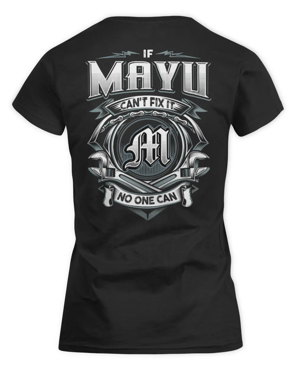 MAYU AP81-K4-626 - Personalized Ahmed Quote Apparel “If Ahmed Can't Fix It, No One Can” - Women's Standard T-Shirt - Black