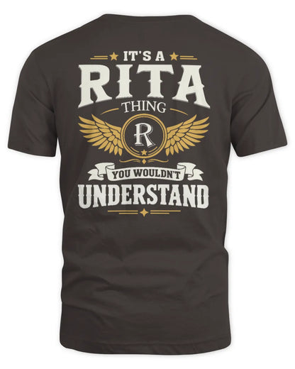 RITA KT06-M008 It’s a [NAME] Thing – You Wouldn’t Understand | Personalized Vintage T-Shirt - Unisex Standard T-Shirt - Dark Chocolate