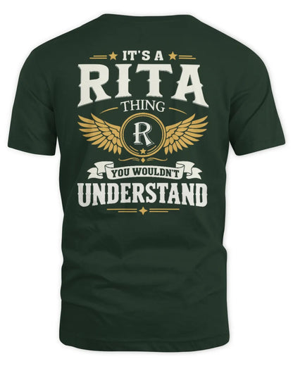RITA KT06-M008 It’s a [NAME] Thing – You Wouldn’t Understand | Personalized Vintage T-Shirt - Unisex Standard T-Shirt - Forest Green