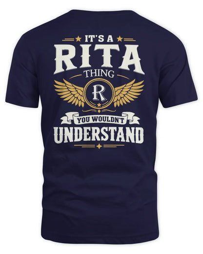 RITA KT06-M008 It’s a [NAME] Thing – You Wouldn’t Understand | Personalized Vintage T-Shirt - Unisex Standard T-Shirt - Navy