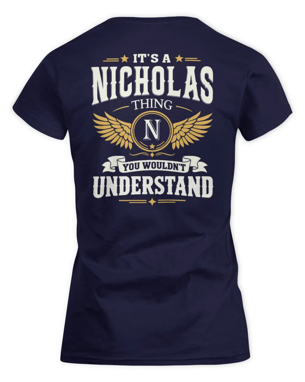 NICHOLAS KT06-M008 It’s a [NAME] Thing – You Wouldn’t Understand | Personalized Vintage T-Shirt - Women's Standard T-Shirt - Navy