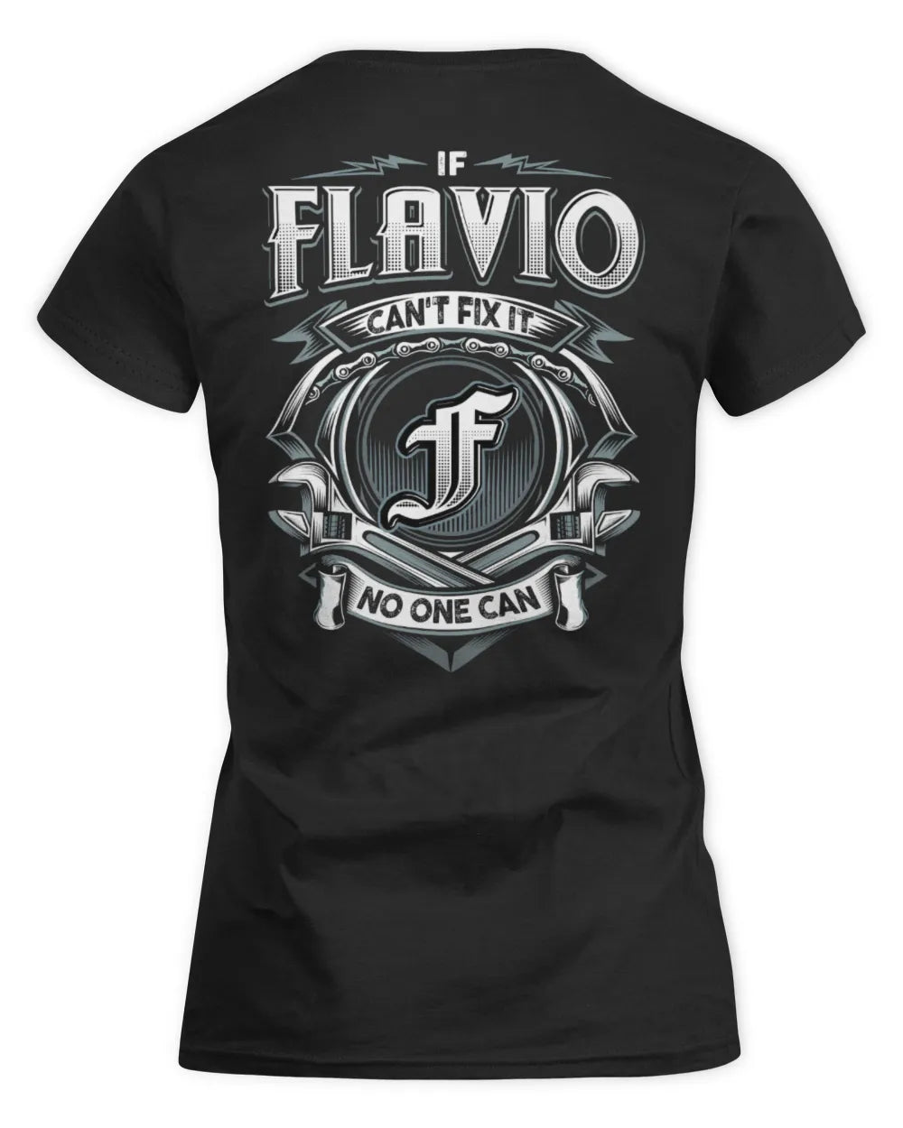 FLAVIO AP81-K4-626 - Personalized Ahmed Quote Apparel “If Ahmed Can't Fix It, No One Can” - Women's Standard T-Shirt - Black
