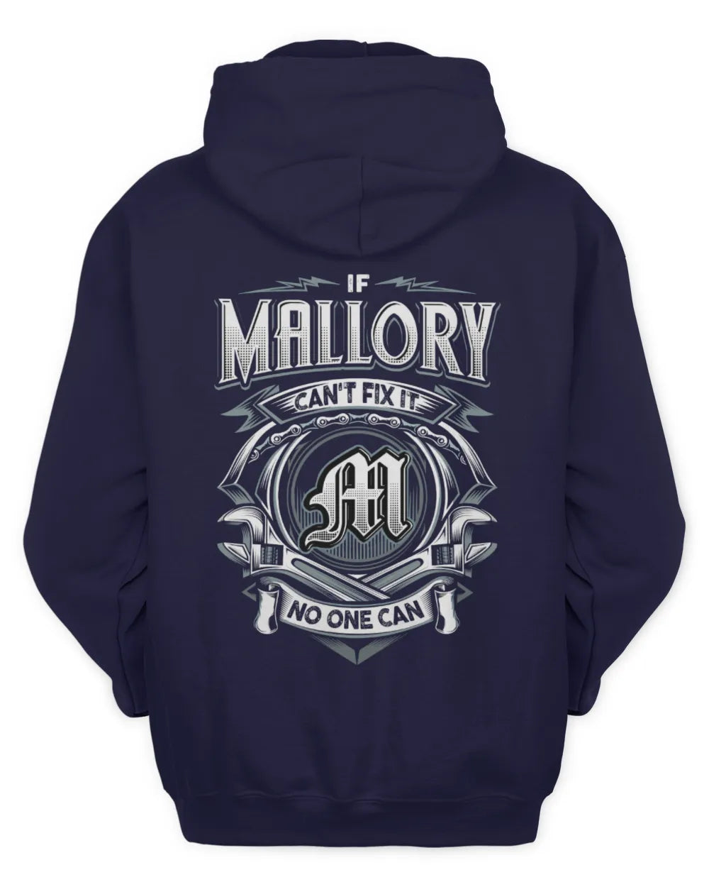 MALLORY AP81-K4-626 - Personalized Ahmed Quote Apparel “If Ahmed Can't Fix It, No One Can” - Unisex Hoodie - Navy