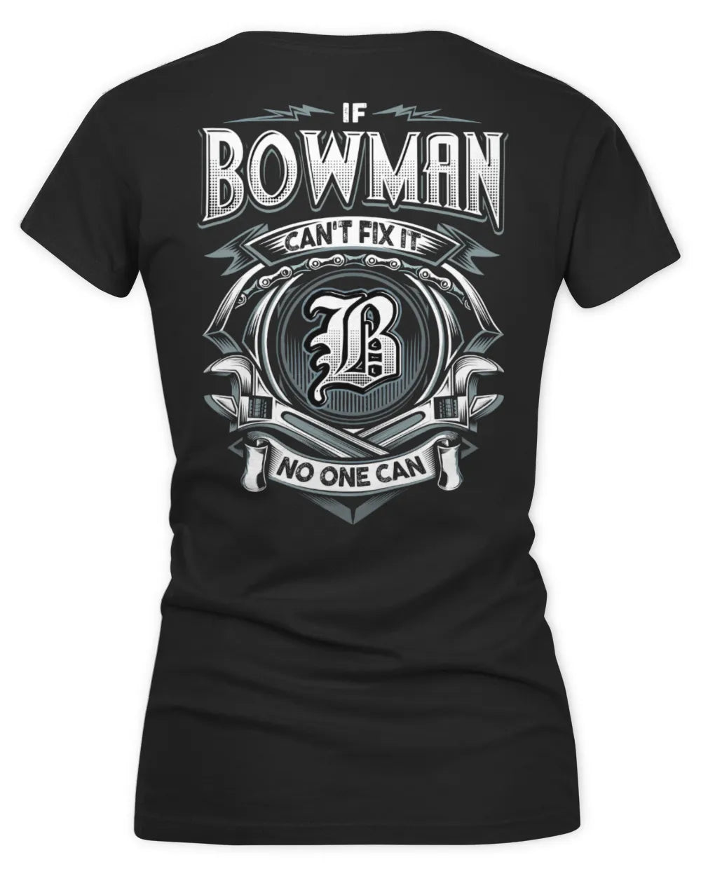 BOWMAN AP81-K4-626 - Personalized Ahmed Quote Apparel “If Ahmed Can't Fix It, No One Can” - Women's V-Neck T-Shirt - Black