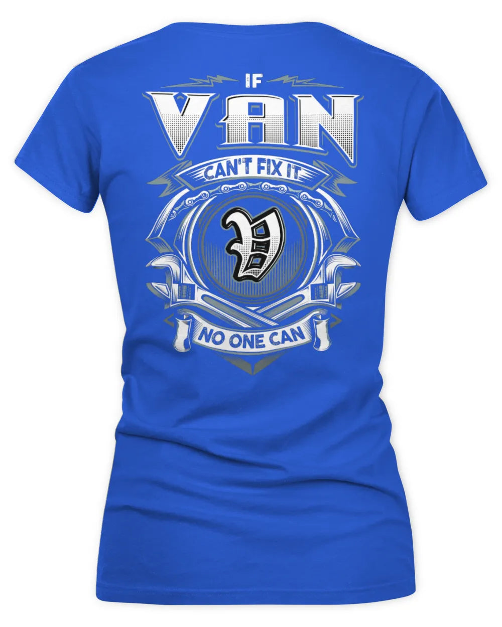 VAN AP81-K4-626 - Personalized Ahmed Quote Apparel “If Ahmed Can't Fix It, No One Can” - Women's V-Neck T-Shirt - Royal